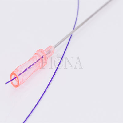 linhas da roda denteada PDO de 18G 100mm com cânula sem corte, rosqueamento da pele de PDO