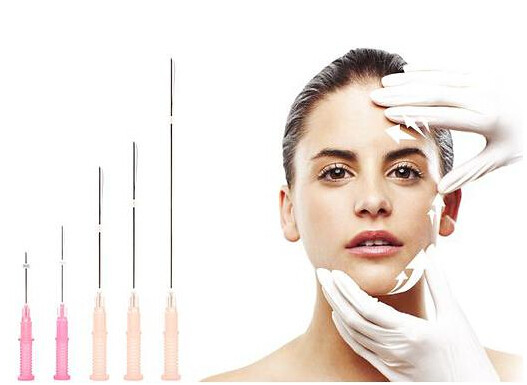 Linha Nonsurgical 18G 100mm da roda denteada do levantamento de cara da linha de PDO para o levantamento de cara imediato