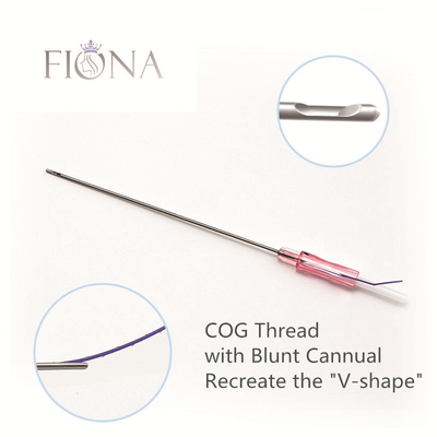 Linha Nonsurgical 18G 100mm da roda denteada do levantamento de cara da linha de PDO para o levantamento de cara imediato
